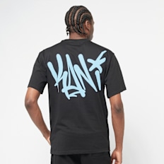 Karl Kani SIGNATURE KANI TAG TEE black/light blue czarny