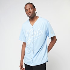 Karl Kani KANI VARSITY STAR BASEBALL SHIRT light blue/off white azul