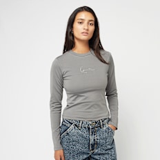 Karl Kani Small Signature Short Seamless LS dark grey cinzento