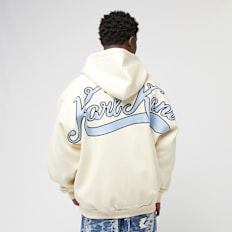 Karl Kani Chest Signature Os Full Zip Diner Hoodie bež
