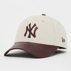 New Era Female 9Forty Pu Visor New York Yankees bež