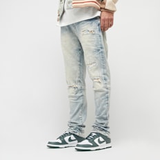 Smoke Rise Wave Effect Jeans bleu
