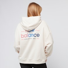 New Balance Multi Color Logo Hoodie beige
