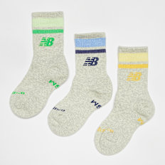 New Balance 3 PACK - Kids Everyday Stripe Midcalf Socks multicolorido