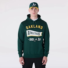 New Era MLB Pennant Graphic Hoodie Oakland Athletics groen