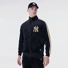 New Era MLB Velour Track Top New York Yankees nero