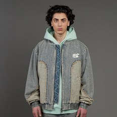 SNIPES S Emblem Inside Out Denim Jacket blau