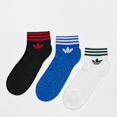 adidas Originals Chaussettes adicolor Trefoil Ankle (3 Pack) multicolore