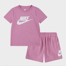 Nike Club Tee & Short Set rosa