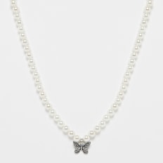 fainz 925 Butterfly Pearl Chain srebrny