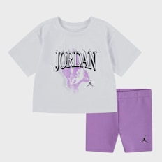 Jordan JDG Retro 1984 Bike Short Set lichtroze