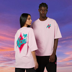 MCM x SNIPES Palm T-Shirt rosa