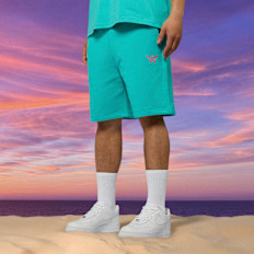 MCM x SNIPES Miami Sweatshorts türkis