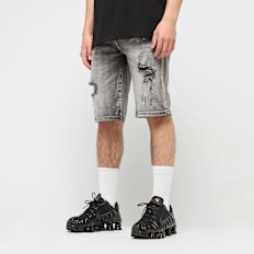 2Y STUDIOS Victor Ripped Slim Fit Shorts grijs