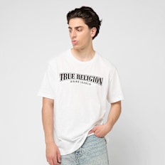 True Religion Relaxed NU Brush Tee wit