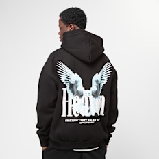 DropSize Heavy Oversized Blessed Hoodie zwart