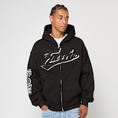 FAVELA Off Set Frontzip Hoodie noir