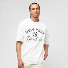 New Era MLB Arch Graphic Oversized Tee New York Yankees weiß