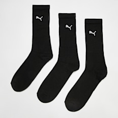 PUMA 3 PACK - Regular Cushioned Crew Socks noir