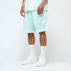 Karl Kani Small Varsity Logo Pinstripe Mesh Shorts blauw
