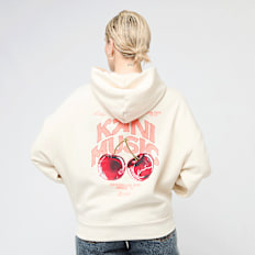 Karl Kani Signature Cherry Print Oversized Hoodie beige