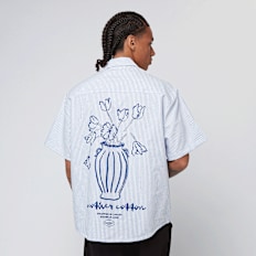 Another Cotton Lab Oversized Short Sleeve Shirt blu