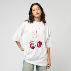 Felicious Cherry Oversize Tee WHITE weiß