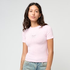 Felicious Glowing Butterfly Tee PINK rosa