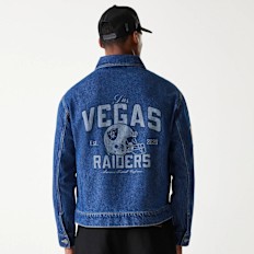 New Era NFL Las Vegas Raiders Denim Jacket bleu