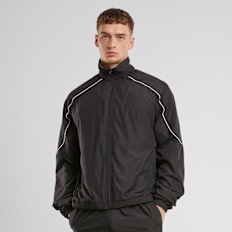 Urban Classics Piped Panel Trackjacket schwarz