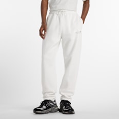 New Balance Linear Graphic Fleece Pants biały