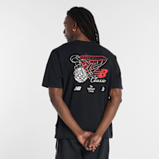 New Balance Hoops Classic Graphic T-Shirt schwarz