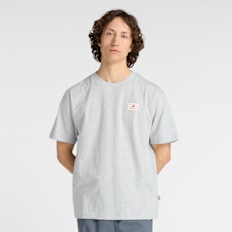 New Balance Woven Label T-Shirt grey szary