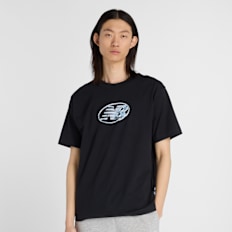 New Balance Chrome NB T-Shirt white noir
