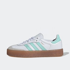 adidas Originals Sambae J ftwr white/clear mint/gold met. biały