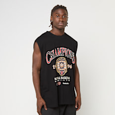Mitchell & Ness NBA CHICAGO BULLS 96 CHAMPION RINGS SLEEVELESS TSHIRT black ljubičasta