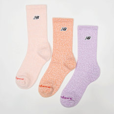 New Balance 3 PACK - KIDS PATCH LOGO SEASONAL CREW -  purple/pink/rose multicolor