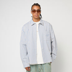 Prohibited Striped Vacation Shirt azul