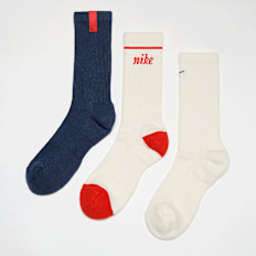 Nike 3 PACK - U NK ED PL CSH CRW  144 WGFX off wht/red/blue multicolor