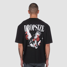 DropSize Heavy Oversized Roses Dove noir