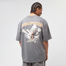 DropSize Heavy Oversized Eagle T-Shirt grijs