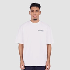 DropSize Heavy Oversize Ice Cream T-Shirt wit