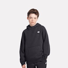 New Balance Boys French Terry Small Logo Hoodie zwart