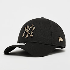 New Era FEMALE 9FORTY Leopard Infill New York Yankees black preto
