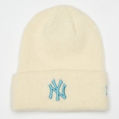 New Era Female Wide Cuff Beanie New York Yankees beż