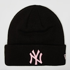 New Era Female Essential Cuff Beanie New York Yankees zwart