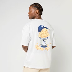 New Era MLB Food Graphic Oversized Tee New York Yankees weiß