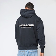 Pegador Colne Logo Oversized Hoodie grigio