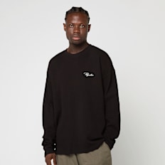 Pegador Signar Oversized Waffle Longsleeve Washed crna