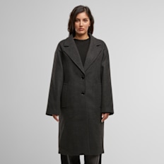 Urban Classics Ladies Oversized Long Coat negro
